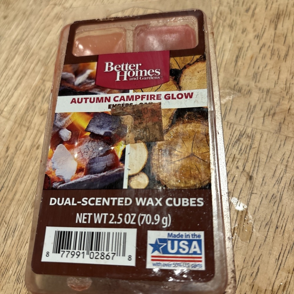 Better Homes & Gardens Wax Melt NEW Autumn Campfire Glow Embers And Oak